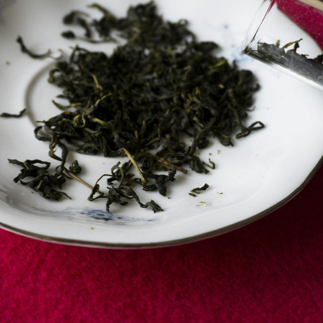 tè verde cinese profumato alla rosa